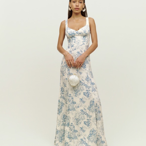 NWT Reformation Lecce Dress in Teacup 10 - Picture 5 of 6